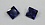 Квадрат 3 * 3 синий terbium#18 фианит