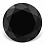 Круг 11 мм (чёрный) фианит