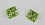Квадрат 3 * 3 зеленый светлый фианит