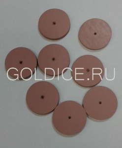 Резинка силикон. диск розовый 22*3мм №1200