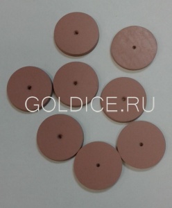 Резинка силикон. диск розовый 22*3мм №1200