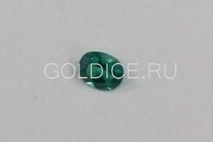 Овал 10*12 мм (зеленый terbium#23) фианит