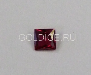 Квадрат 8*8 рубин фианит